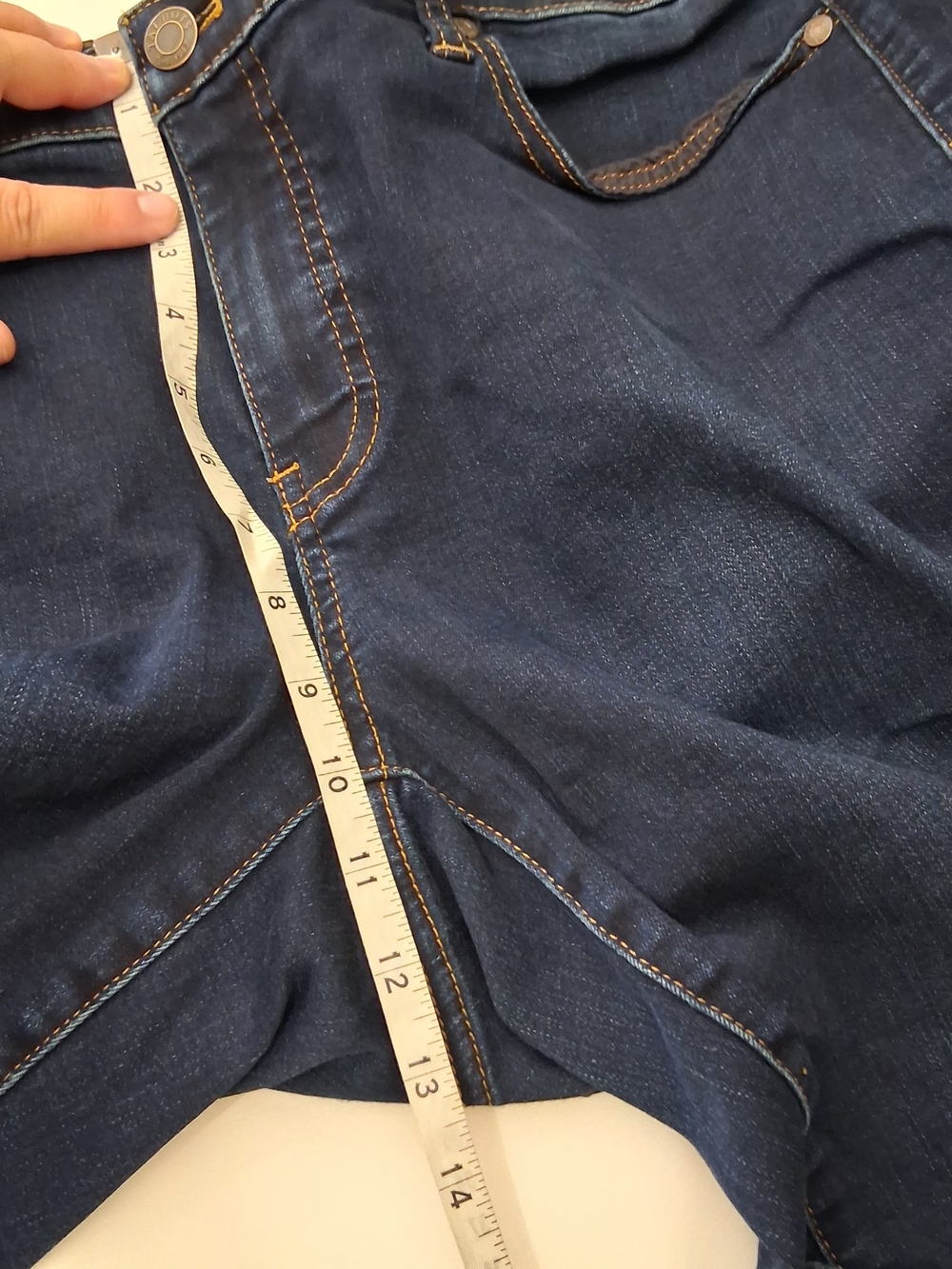 TALBOTS Dark Indigo Flawless Slim Ankle Jeans Size 16W - Picture 4 of 9
